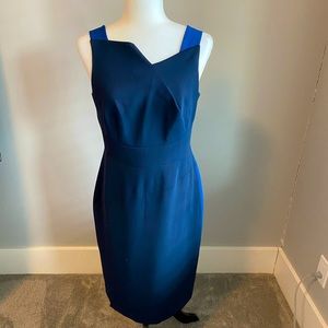 Gorgeous two toned blue pencil dress